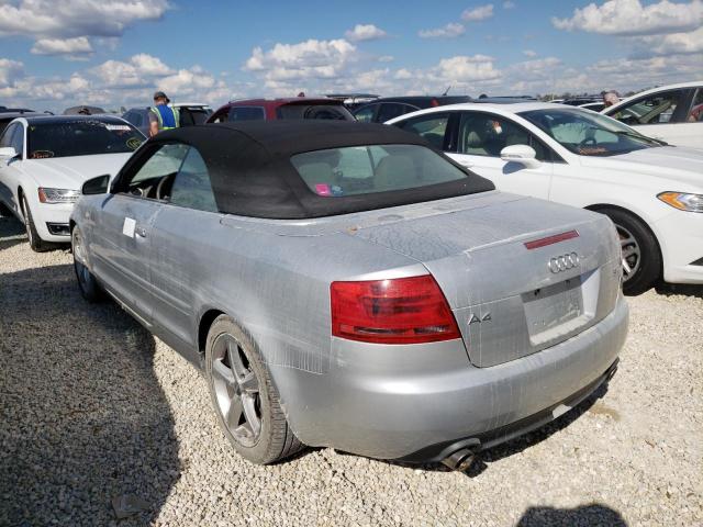 Foto 3 de la subasta – 2008 AUDI A4 3.2 CAB con VIN WAUDH48H48K008689