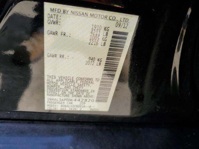 Photo 10 from auction – 2013 NISSAN ALTIMA 2.5 with VIN 1N4AL3AP0DN442820