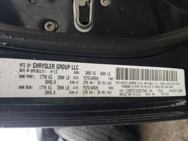 Photo 10 from auction – 2013 RAM 1500 SLT with VIN 1C6RR7GT2DS677848