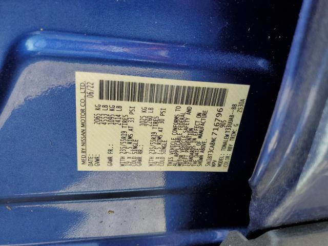 Photo 10 from auction – 2022 NISSAN ROGUE SL with VIN 5N1BT3CA8NC716796