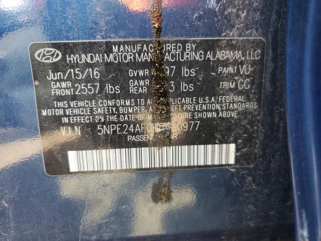 Photo 10 from auction – 2017 HYUNDAI SONATA SE with VIN 5NPE24AF0HH460977
