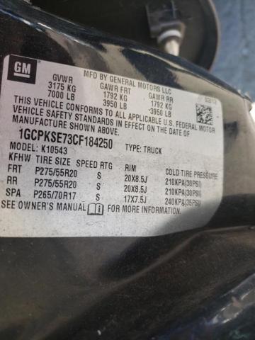 Photo 10 from auction – 2012 CHEVROLET SILVERADO with VIN 1GCPKSE73CF184250