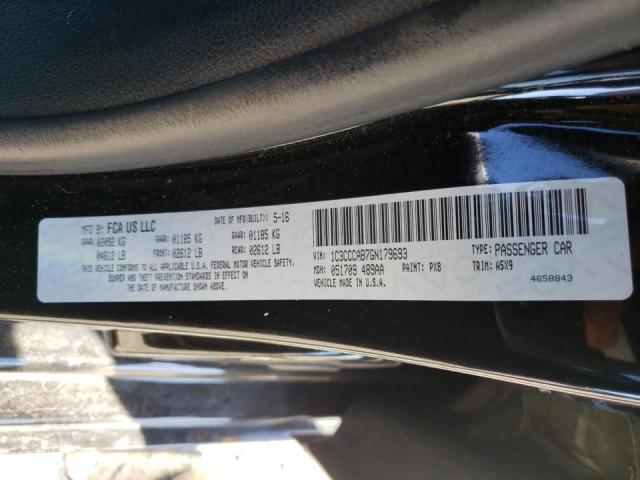 Photo 10 from auction – 2016 CHRYSLER 200 LIMITE with VIN 1C3CCCAB7GN179693