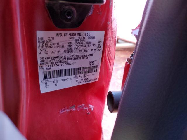 Photo 10 from auction – 2012 FORD F250 SUPER with VIN 1FTBF2AT3CEB69397