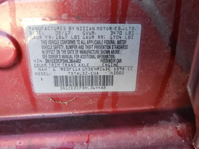 Photo 10 from auction – 2017 NISSAN VERSA NOTE with VIN 3N1CE2CP3HL364482