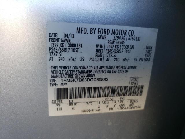 Photo 10 from auction – 2013 FORD EXPLORER with VIN 1FM5K7B83DGC60882
