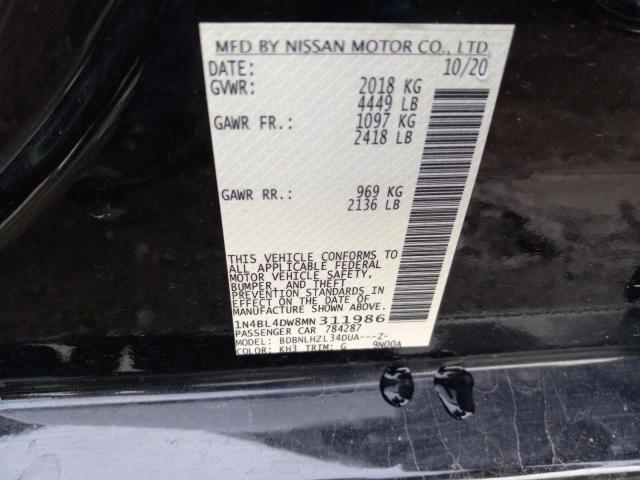 Photo 10 from auction – 2021 NISSAN ALTIMA SV with VIN 1N4BL4DW8MN311986