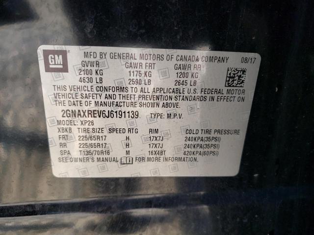 Photo 10 from auction – 2018 CHEVROLET EQUINOX LS with VIN 2GNAXREV6J6191139