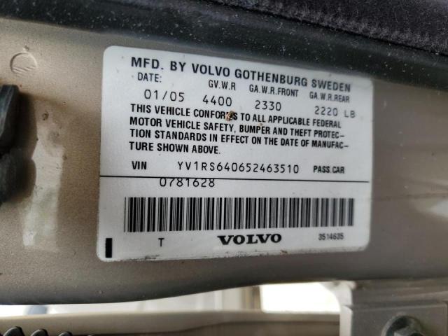 Photo 10 from auction – 2005 VOLVO S60 with VIN YV1RS640652463510