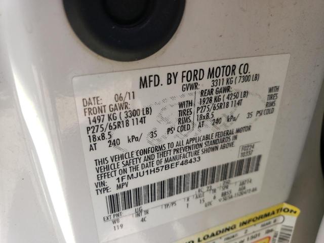 Photo 10 from auction – 2011 FORD EXPEDITION with VIN 1FMJU1H57BEF48433