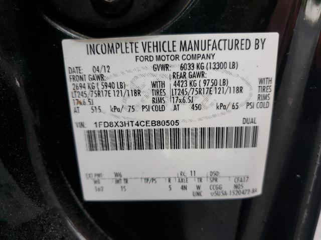 Photo 10 from auction – 2012 FORD F350 SUPER with VIN 1FD8X3HT4CEB80505