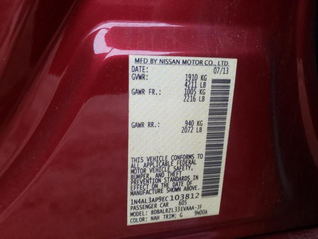 Photo 10 from auction – 2014 NISSAN ALTIMA 2.5 with VIN 1N4AL3AP9EC103812
