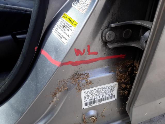 Photo 9 from auction – 2008 HONDA FIT with VIN JHMGD37418S072062