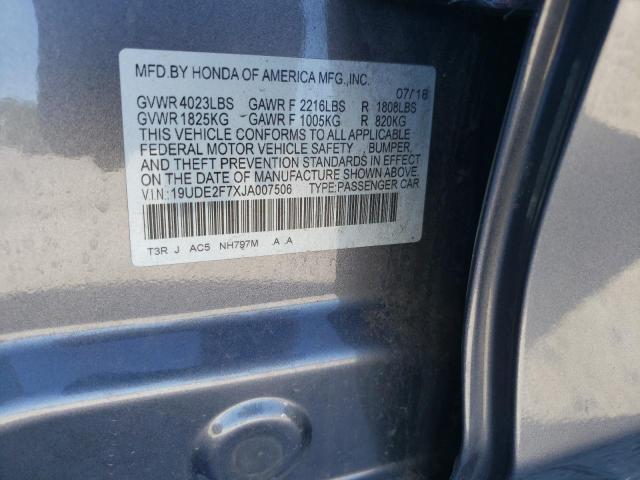 Photo 10 from auction – 2018 ACURA ILX PREMIU with VIN 19UDE2F7XJA007506