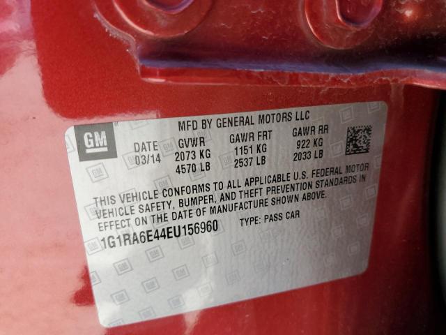 Photo 10 from auction – 2014 CHEVROLET VOLT with VIN 1G1RA6E44EU156960
