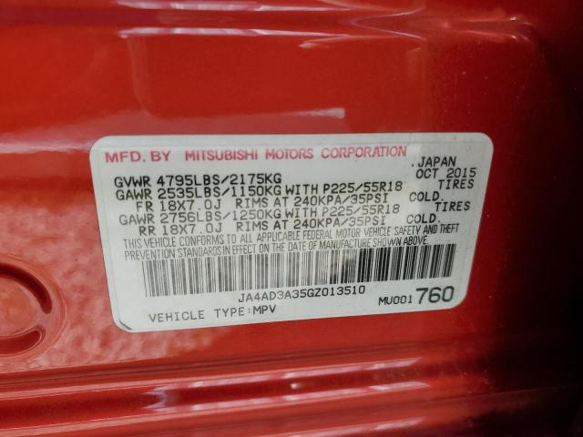 Zdjęcie 10 z aukcji – 2016 MITSUBISHI OUTLANDER z VIN JA4AD3A35GZ013510