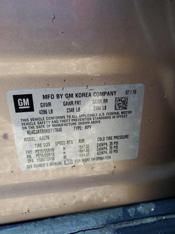 Photo 10 from auction – 2019 BUICK ENCORE PRE with VIN KL4CJASB0KB717840