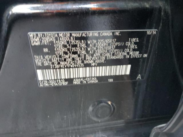 Photo 10 from auction – 2015 TOYOTA RAV4 LE with VIN 2T3BFREV1FW244535