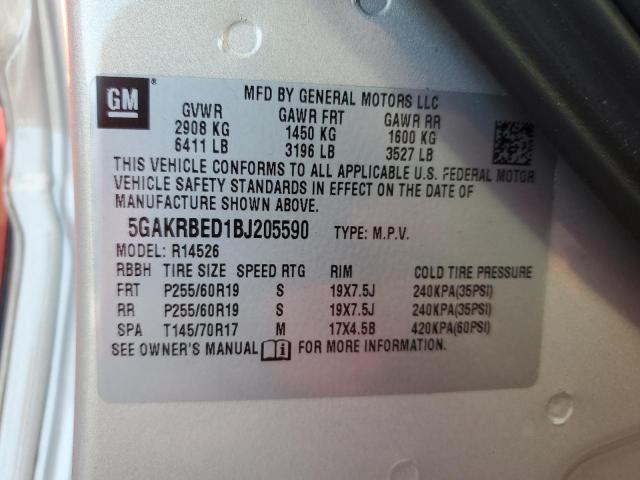 Photo 10 from auction – 2011 BUICK ENCLAVE CX with VIN 5GAKRBED1BJ205590