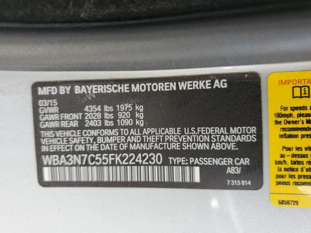 Photo 10 from auction – 2015 BMW 428 I with VIN WBA3N7C55FK224230
