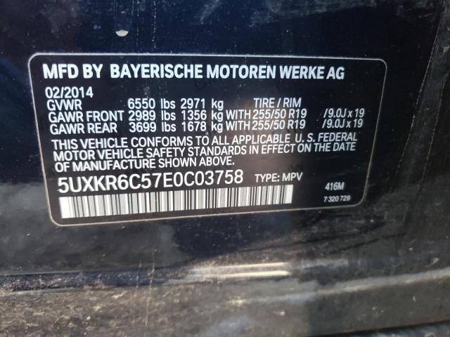 Photo 10 from auction – 2014 BMW X5 XDRIVE5 with VIN 5UXKR6C57E0C03758
