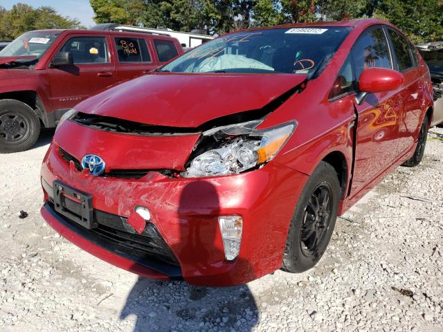 Photo 2 from auction – 2012 TOYOTA PRIUS with VIN JTDKN3DU4C5437662