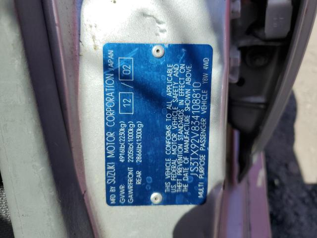 Photo 10 from auction – 2003 SUZUKI XL7 PLUS with VIN JS3TX92V834108810