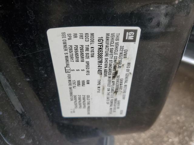 Photo 10 from auction – 2007 CADILLAC ESCALADE L with VIN 1GYFK63887R141407