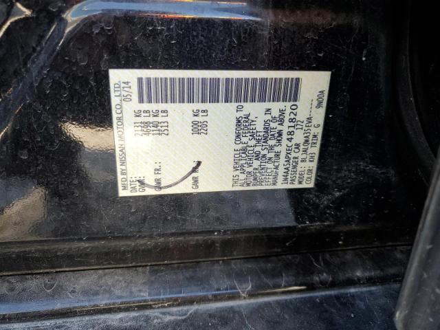 Photo 10 from auction – 2014 NISSAN MAXIMA S with VIN 1N4AA5APXEC481820