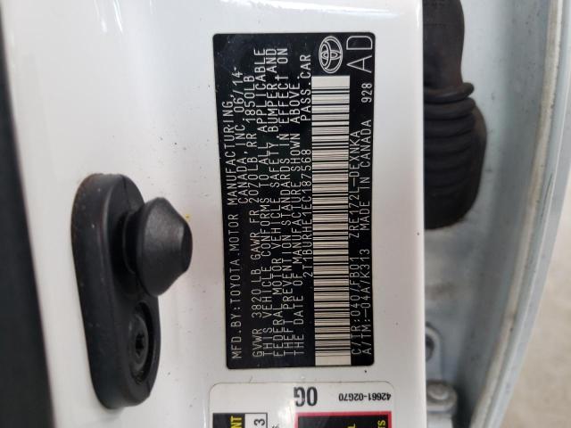 Photo 10 from auction – 2014 TOYOTA COROLLA L with VIN 2T1BURHE1EC187568