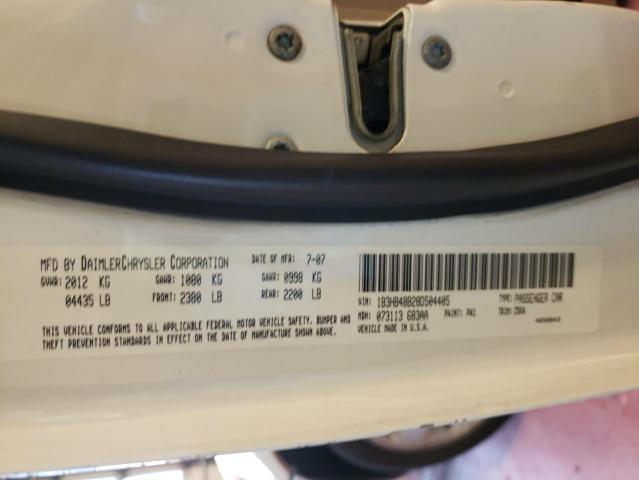 Photo 10 from auction – 2008 DODGE CALIBER SX with VIN 1B3HB48B28D504405