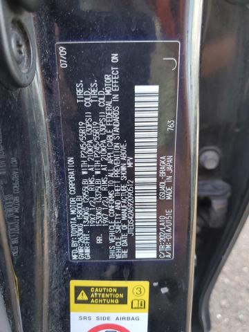 Photo 10 from auction – 2009 TOYOTA HIGHLANDER with VIN JTEDS42A592090512