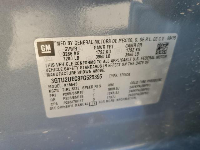 Photo 10 from auction – 2015 GMC SIERRA K15 with VIN 3GTU2UEC8FG525396