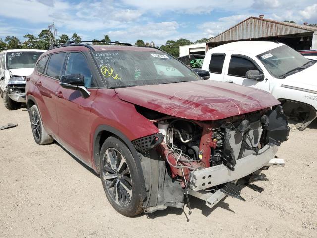 Photo 1 from auction – 2021 TOYOTA HIGHLANDER with VIN 5TDLZRAH3MS065102