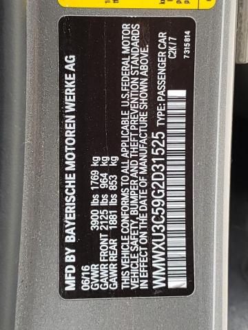 Photo 10 from auction – 2016 MINI COOPER S with VIN WMWXU3C59G2D31525