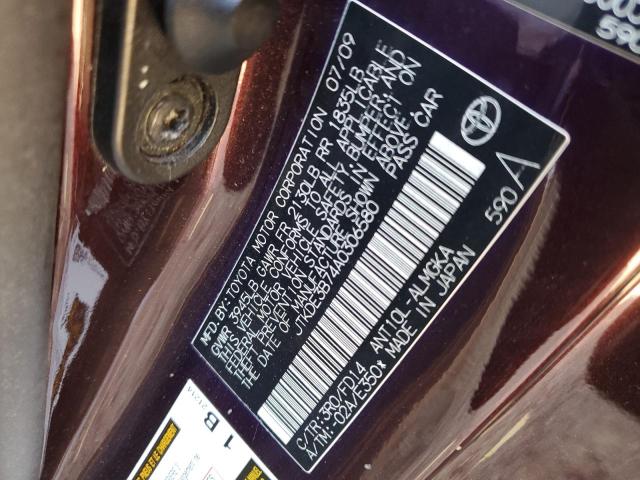 Photo 10 from auction – 2010 TOYOTA SCION TC with VIN JTKDE3B74A0306580