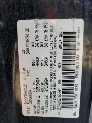 Photo 10 from auction – 2007 DODGE RAM 1500 S with VIN 1D7HA18297S254287