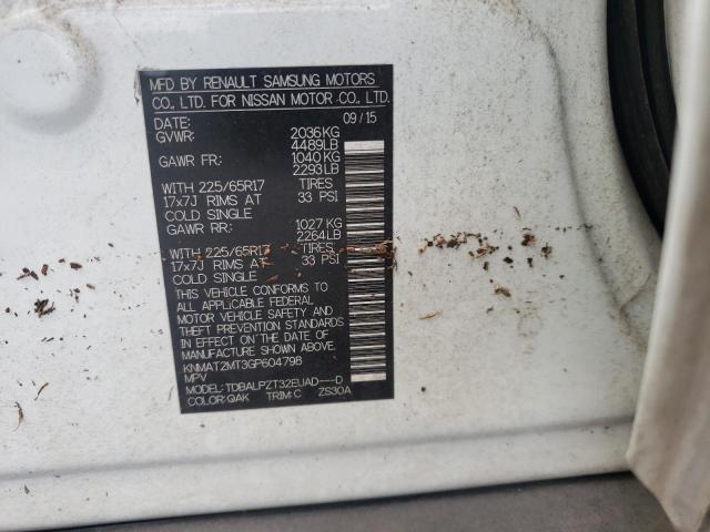 Photo 10 from auction – 2016 NISSAN ROGUE S with VIN KNMAT2MT3GP604798