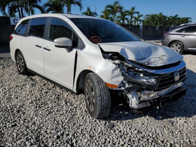 HONDA ODYSSEY EX 2021 with VIN 5FNRL6H76MB037113 - Photo from auction
