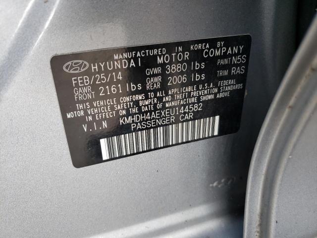 Photo 10 from auction – 2014 HYUNDAI ELANTRA SE with VIN KMHDH4AEXEU144582