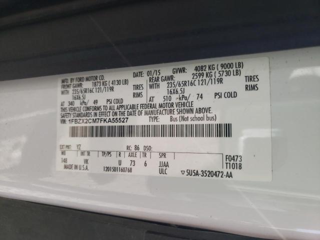 Photo 10 from auction – 2015 FORD TRANSIT T- with VIN 1FBZX2CM7FKA55527
