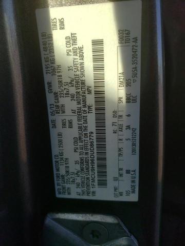 Photo 10 from auction – 2013 FORD ESCAPE SEL with VIN 1FMCU9H96DUD86779