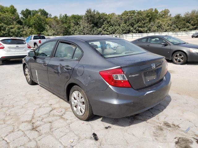 Photo 3 from auction – 2012 HONDA CIVIC LX with VIN 2HGFB2F59CH558126