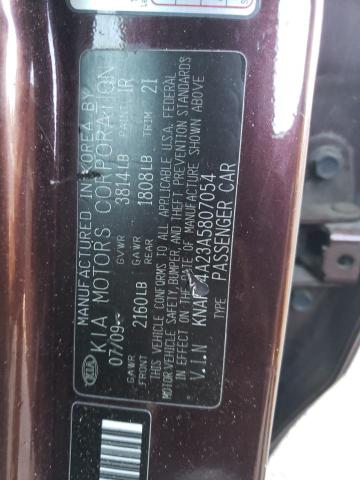 Photo 10 from auction – 2010 KIA FORTE EX with VIN KNAFU4A23A5807054