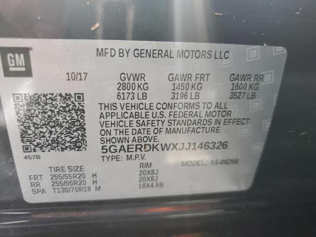 Photo 10 from auction – 2018 BUICK ENCLAVE AV with VIN 5GAERDKWXJJ146326