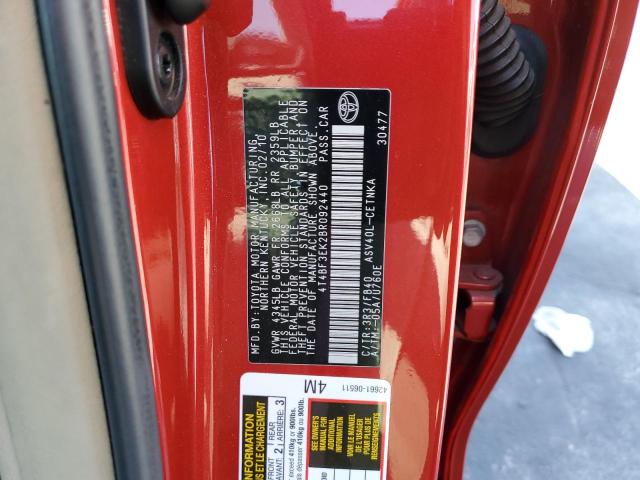 Photo 10 from auction – 2011 TOYOTA CAMRY BASE with VIN 4T4BF3EK2BR092440