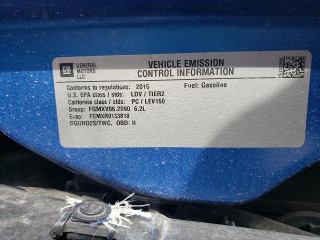 Photo 10 from auction – 2015 CHEVROLET CORVETTE S with VIN 1G1YC2D76F5121262