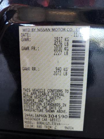 Photo 10 from auction – 2016 NISSAN ALTIMA 2.5 with VIN 1N4AL3AP4GN304590