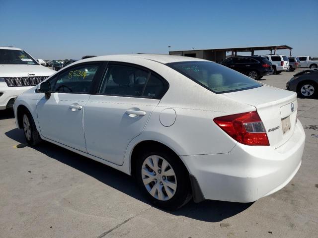 Photo 3 from auction – 2012 HONDA CIVIC LX with VIN 2HGFB2F50CH314915