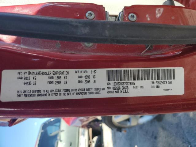 Photo 10 from auction – 2007 DODGE CALIBER R/ with VIN 1B3HB78K87D273705